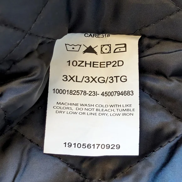 Wrangler Authentic Men's Lined Flannel Jacket Long Sleeve Hooded Gray Plaid, 3XL - Picture 6 of 6